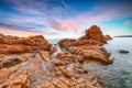 Awesome view of Red Rocks called Ã¢â¬Åis Scoglius ArrubiusÃ¢â¬Â on Cea beach